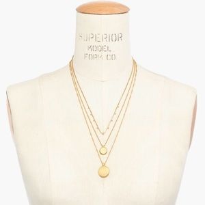 Madewell Layered Coin Necklace Set